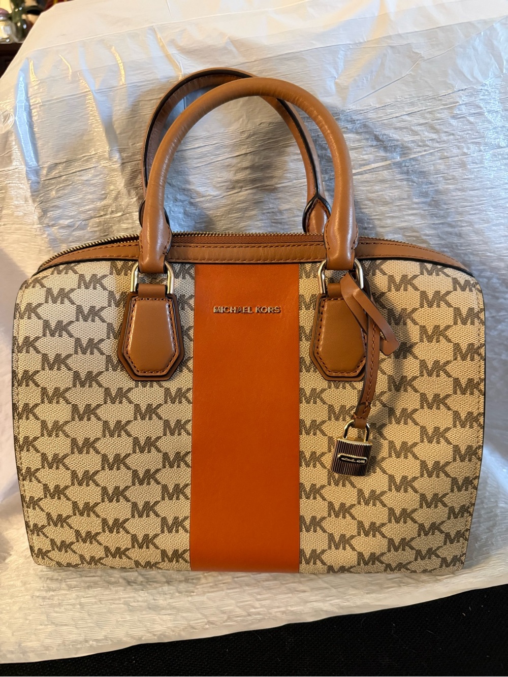 Michael Kors Women's Mercer Central Stripe Bag